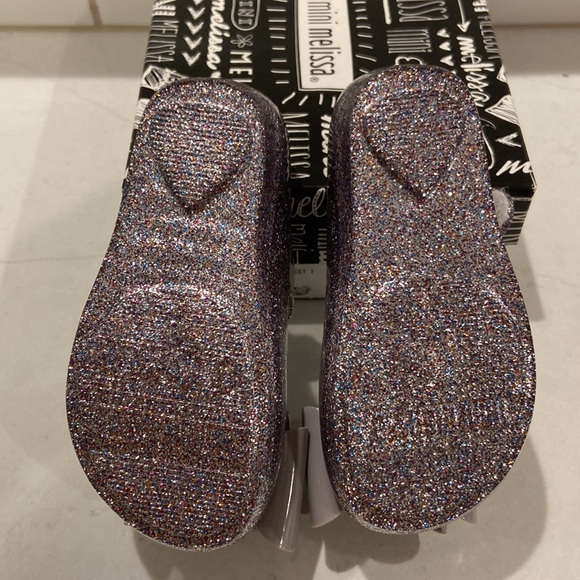 Mini Melissa ultragirl Sweet I silver glitter size toddler 7 - Picture 8 of 13